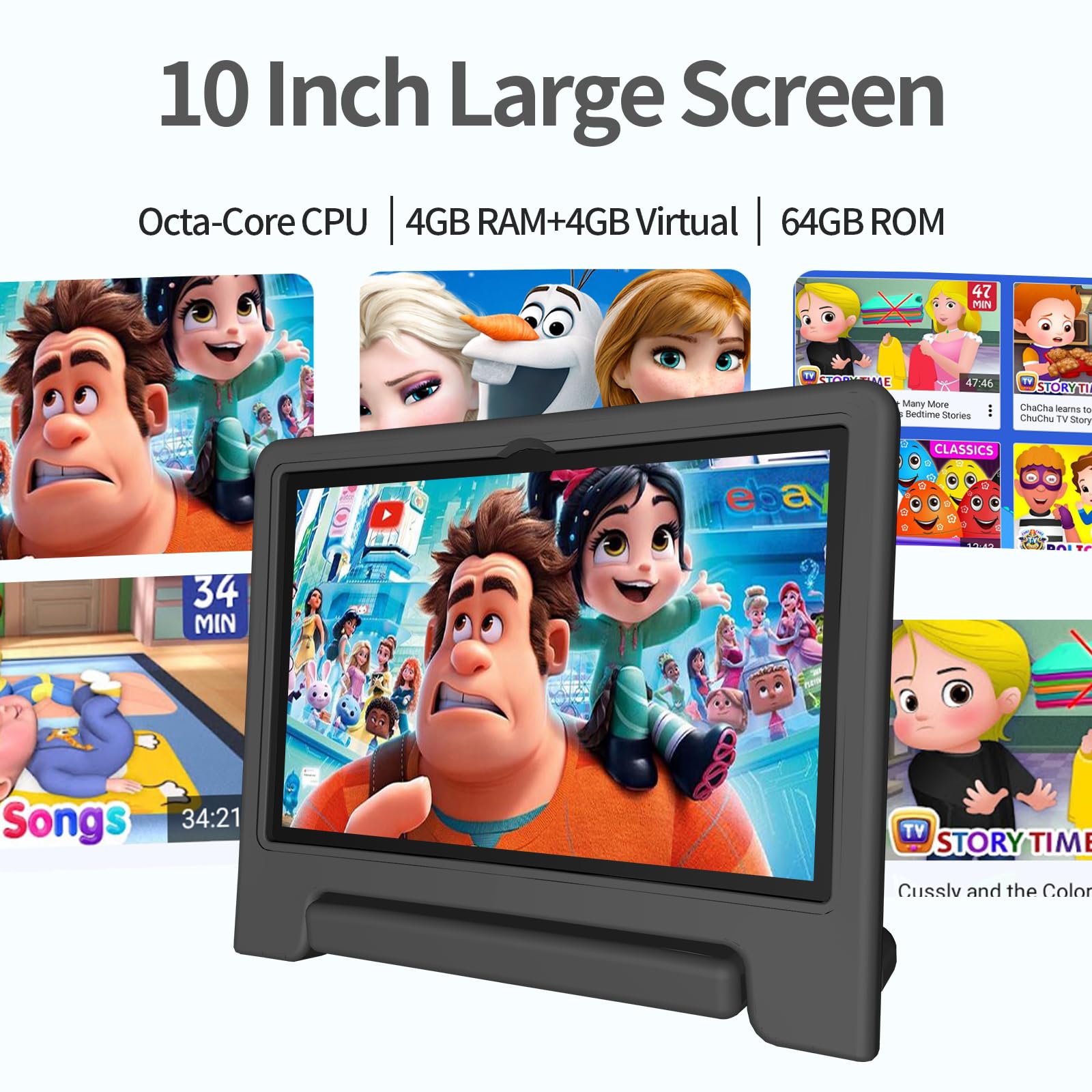 Amazon.com : JREN Tablet for Kids｜10 Inch 64GB Android 14｜Octa